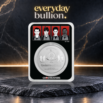 Ghostbusters™ 40th Anniversary 2024 1oz .999 Fine Silver Coin in TEP – Niue