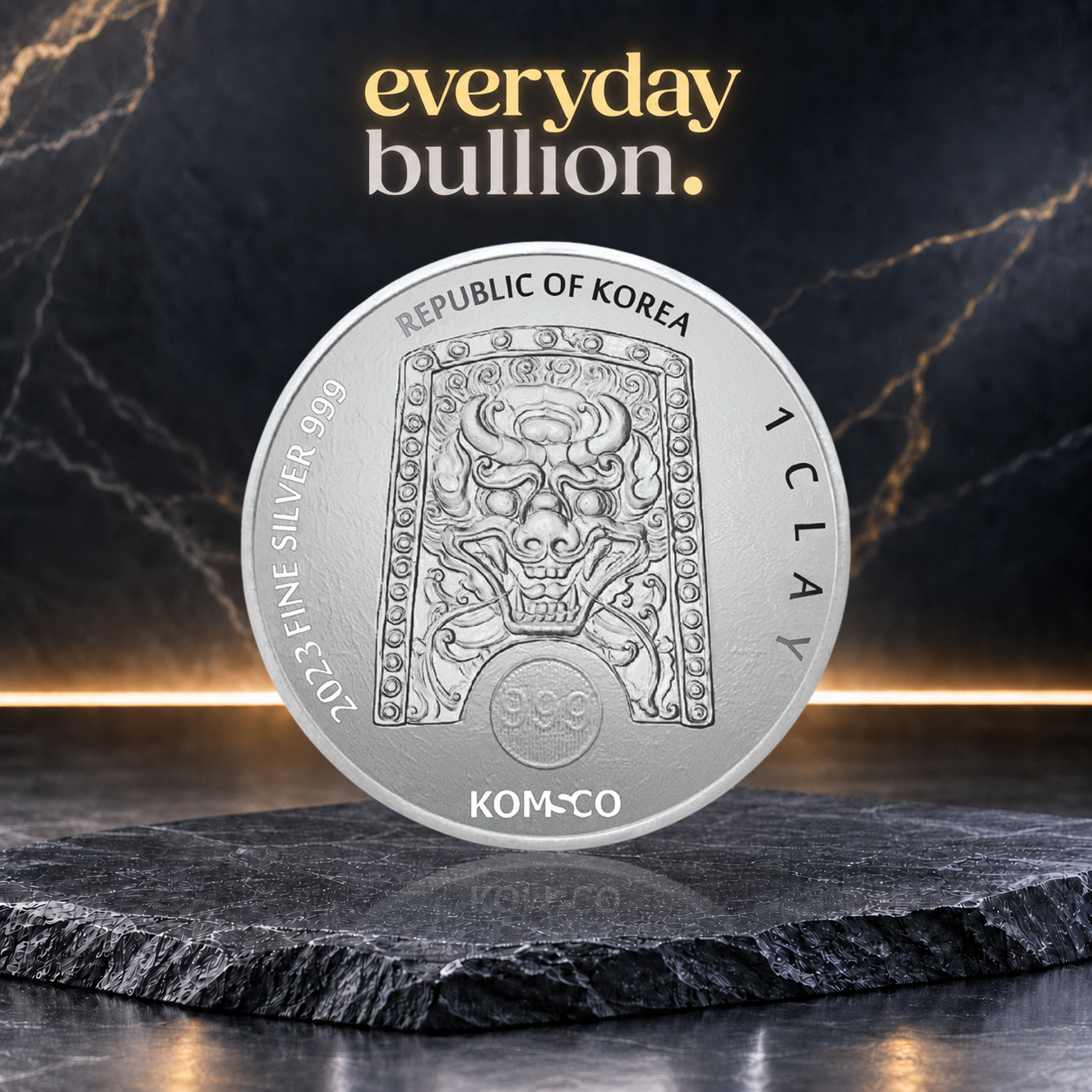 Zi Lepus – The Twelve Guardians 2023 1 Clay 1oz .999 Fine Silver BU Medal – KOMSCO