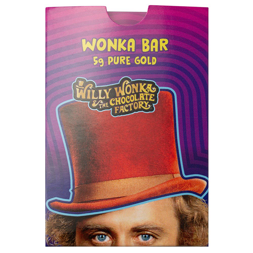 PAMP - 5 AU Gold bar Willy Wonka chocolate