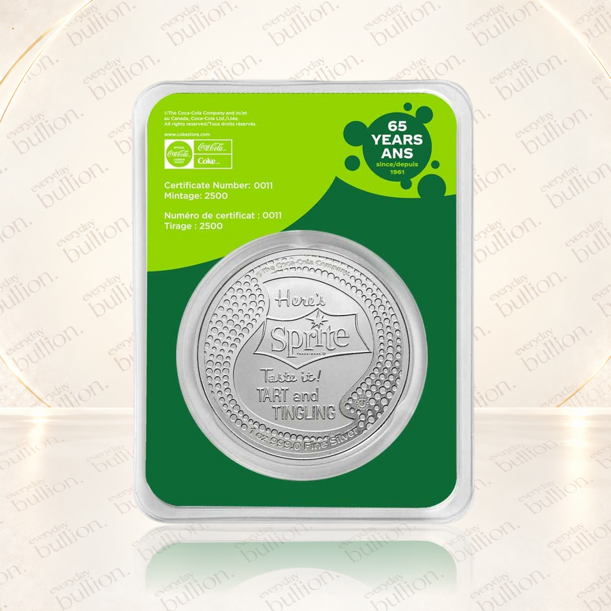 Coca-Cola® 1 oz Silver Sprite® Struck Round (in TEP)