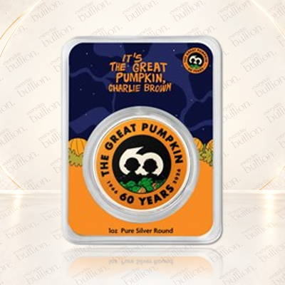 2026 Peanuts® It’s the Great Pumpkin 60th Anniversary 1oz .999 Silver Colourised Round in TEP – APMEX