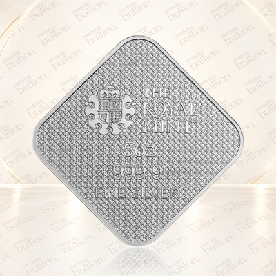 The Queen's Beasts Completer 5oz .9999 Fine Silver Minted Bar in Assay – United Kingdom – The Royal Mint