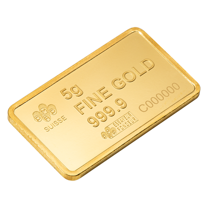 5g Pure Gold Bar - America the Free; Liberty Bell