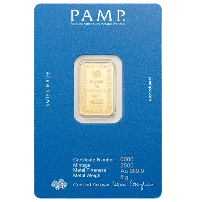 2025 PAMP Star of David 5g Gold Bar
