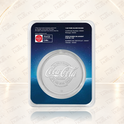 Coca-Cola® Polar Bears Night Sky 1oz .999 Fine Silver Colourised Round in TEP – APMEX