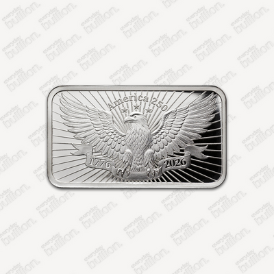 1 oz Silver Bar - PAMP 250th Anniversary of the USA