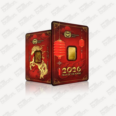 1g Gold Germania Mint Year of the Horse Bar (2026)