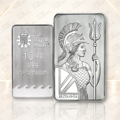 Britannia 10oz .999 Silver Minted Bar – United Kingdom – The Royal Mint