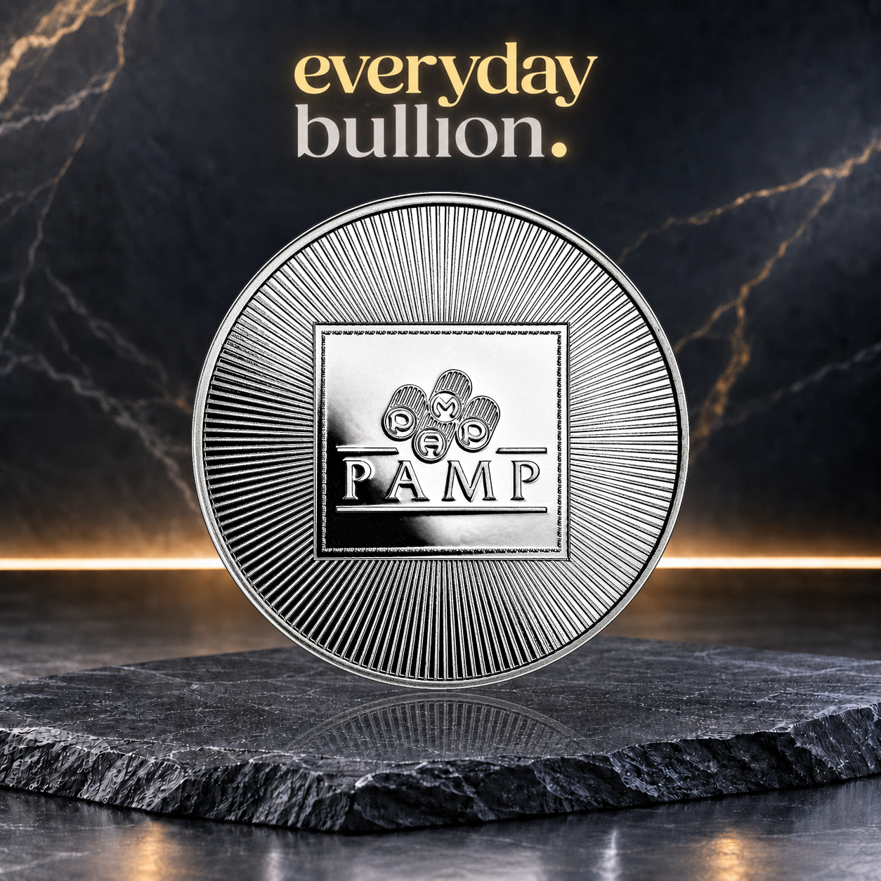 USA 1oz .999 Fine Silver Minted Round – PAMP