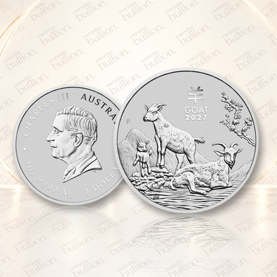 2027 Australia 1 oz Silver Year of the Goat BU (Series III) (333655)