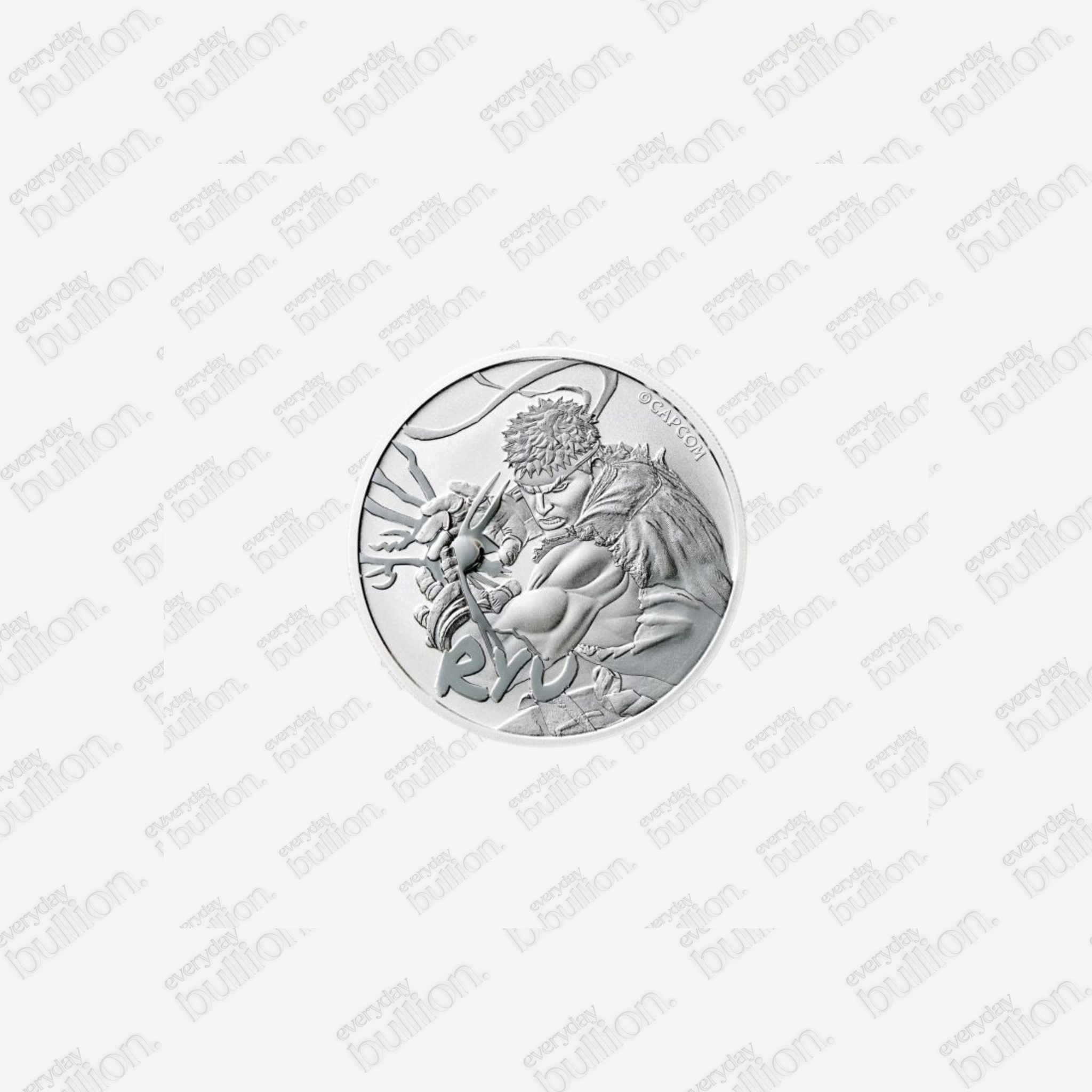 2022 1 oz Tuvalu Street Fighter - Ryu 9999 Silver BU Coin