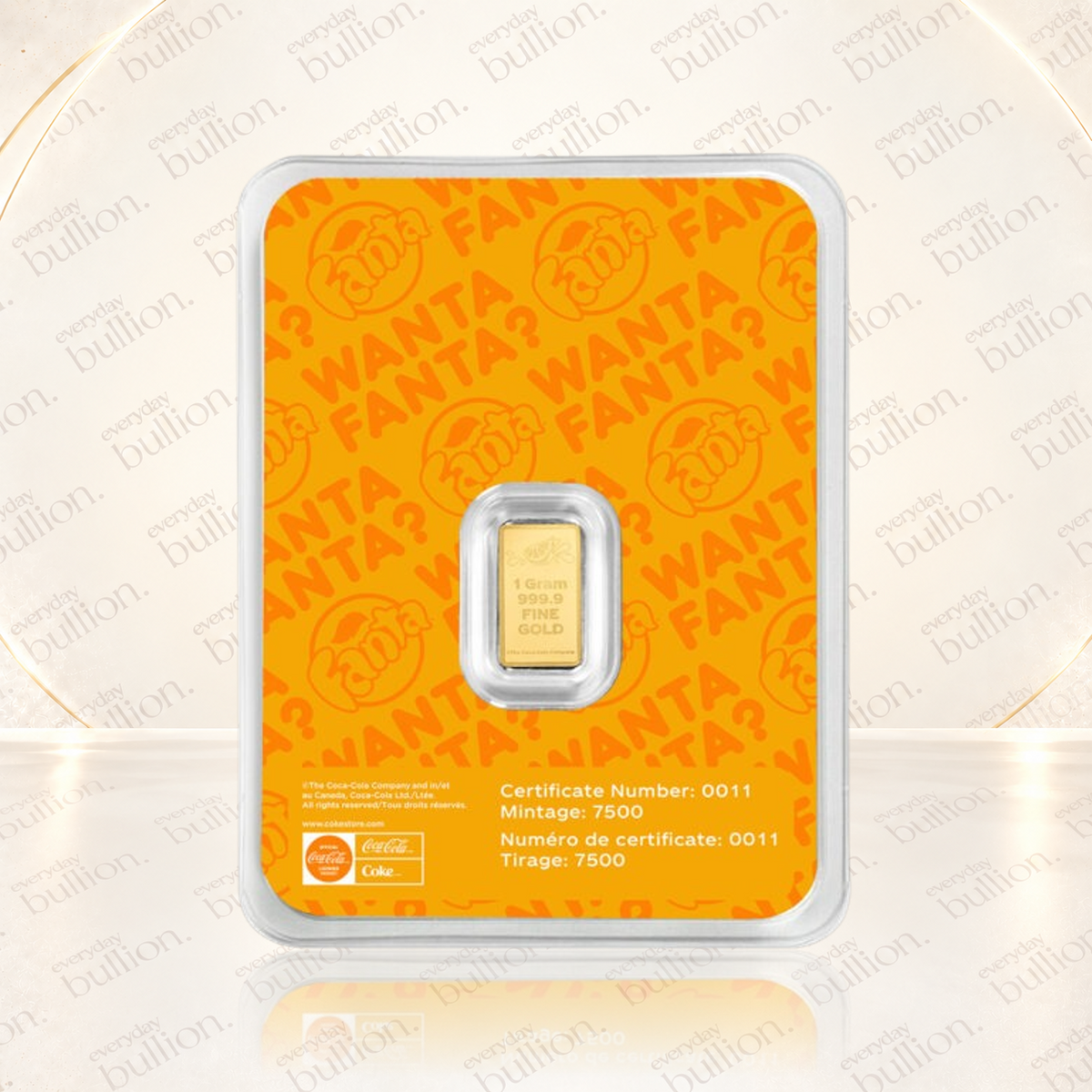 2026 Fanta 1g .9999 Gold Proof-Like Bar in TEP – Switzerland – PAMP Suisse