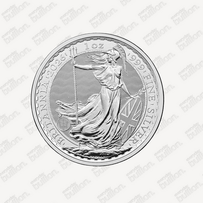 1oz 2026 Britannia 999 Fine Silver Coin