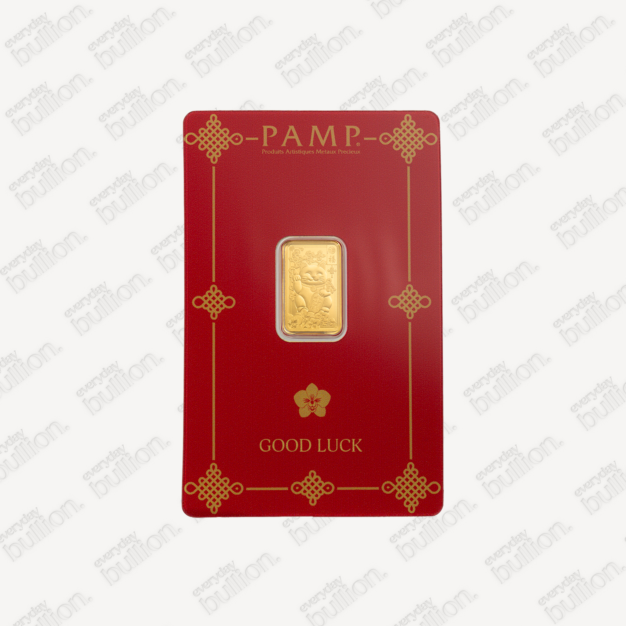 PAMP Lucky Cat 2.5g Gold Bar