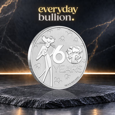 Pink Panther™ 60th Anniversary 2024 1oz .9999 Fine Silver BU Coin in Capsule – Perth Mint