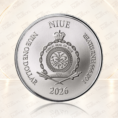 2026 Niue Lady Justice Alpha Strike™ 1oz .999 Silver Coin in Certi-Lock® – Scottsdale Mint