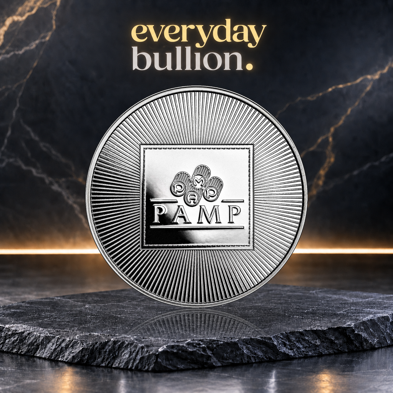 USA 1oz .999 Fine Silver Minted Round – PAMP