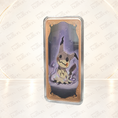 Pokémon Mimikyu 10oz AVDP .999 Copper Colourised Bar in Capsule – United States – Maple Mint