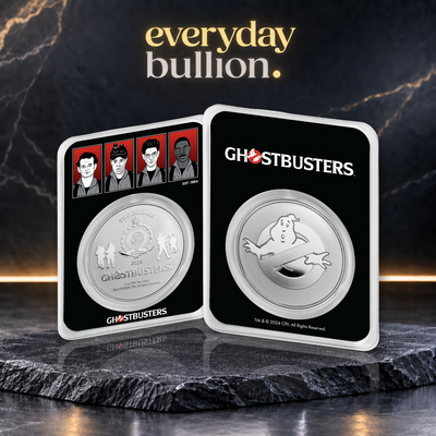 Ghostbusters™ 40th Anniversary 2024 1oz .999 Fine Silver Coin in TEP – Niue