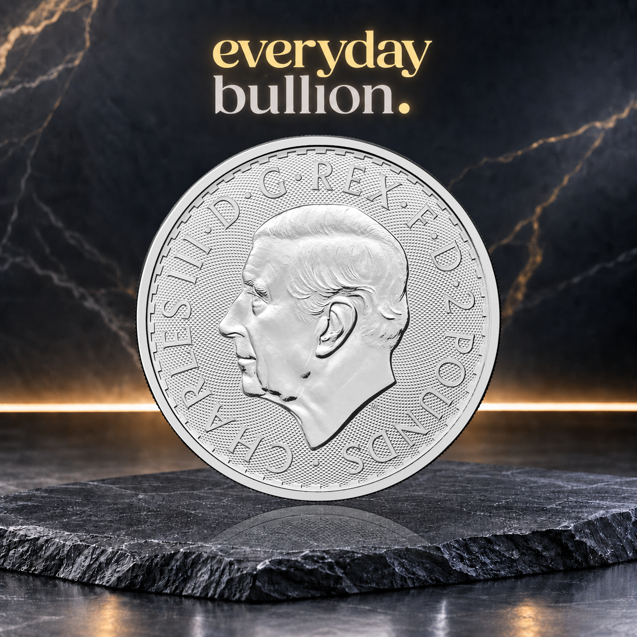 Britannia 2026 1oz .999 Fine Silver Bullion Coin in Coin Flip – The Royal Mint