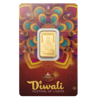 PAMP - 5g Pure Gold Bar - Diwali Lakshmi & Rangoli art 2025