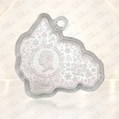 2026 Santa & Red Truck $2 1oz .9999 Silver Colourised Reverse-Proof Shaped Coin in Ornament Capsule & Case – Solomon Islands – PAMP Suisse
