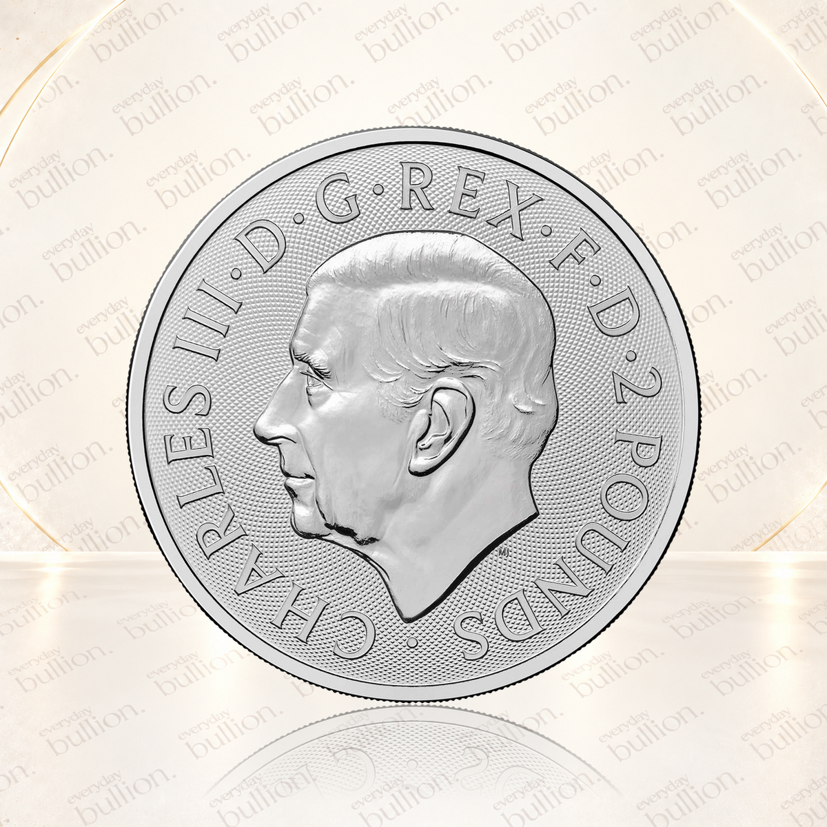 British Lion 2026 £2 1oz .999 Silver Bullion Coin in Capsule - United Kingdom - The Royal Mint