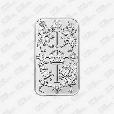 The Royal Celebration KCIII Coronation 1 oz Silver Minted Bullion Bar