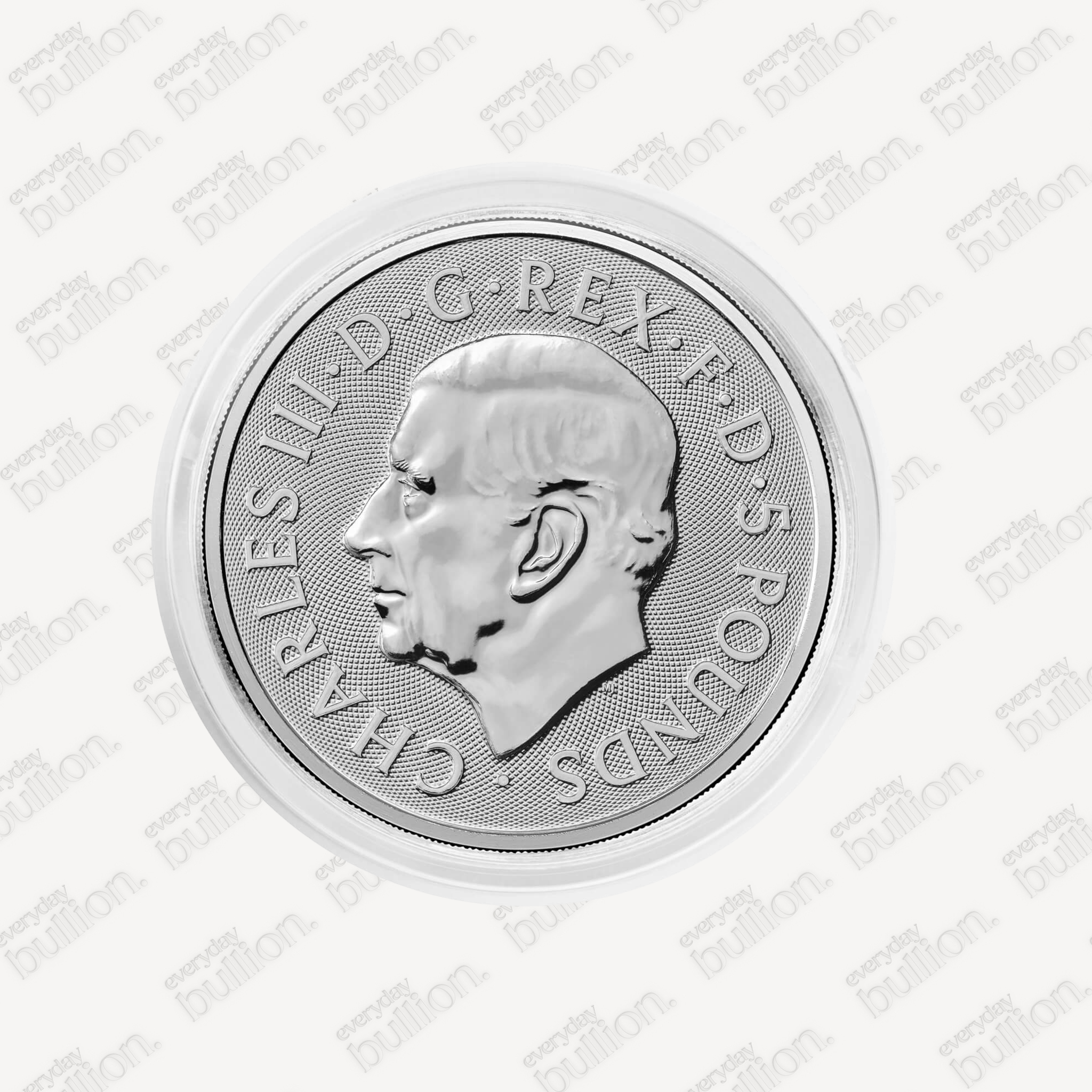 2oz Silver Lion of England Coin in Capsule