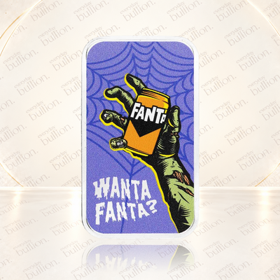 Fanta Halloween 1oz .999 Silver Colourised Bar in TEP – United States – APMEX
