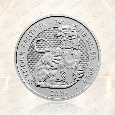 2026 Royal Tudor Beasts Seymour Panther £5 2oz .9999 Silver BU Coin in Capsule – United Kingdom – The Royal Mint