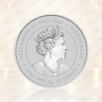 2024 Australian Lunar Series III Year of the Dragon Yellow Dragon 1/2oz .9999 Silver Coloured BU Coin in Capsule – Australia – The Perth Mint