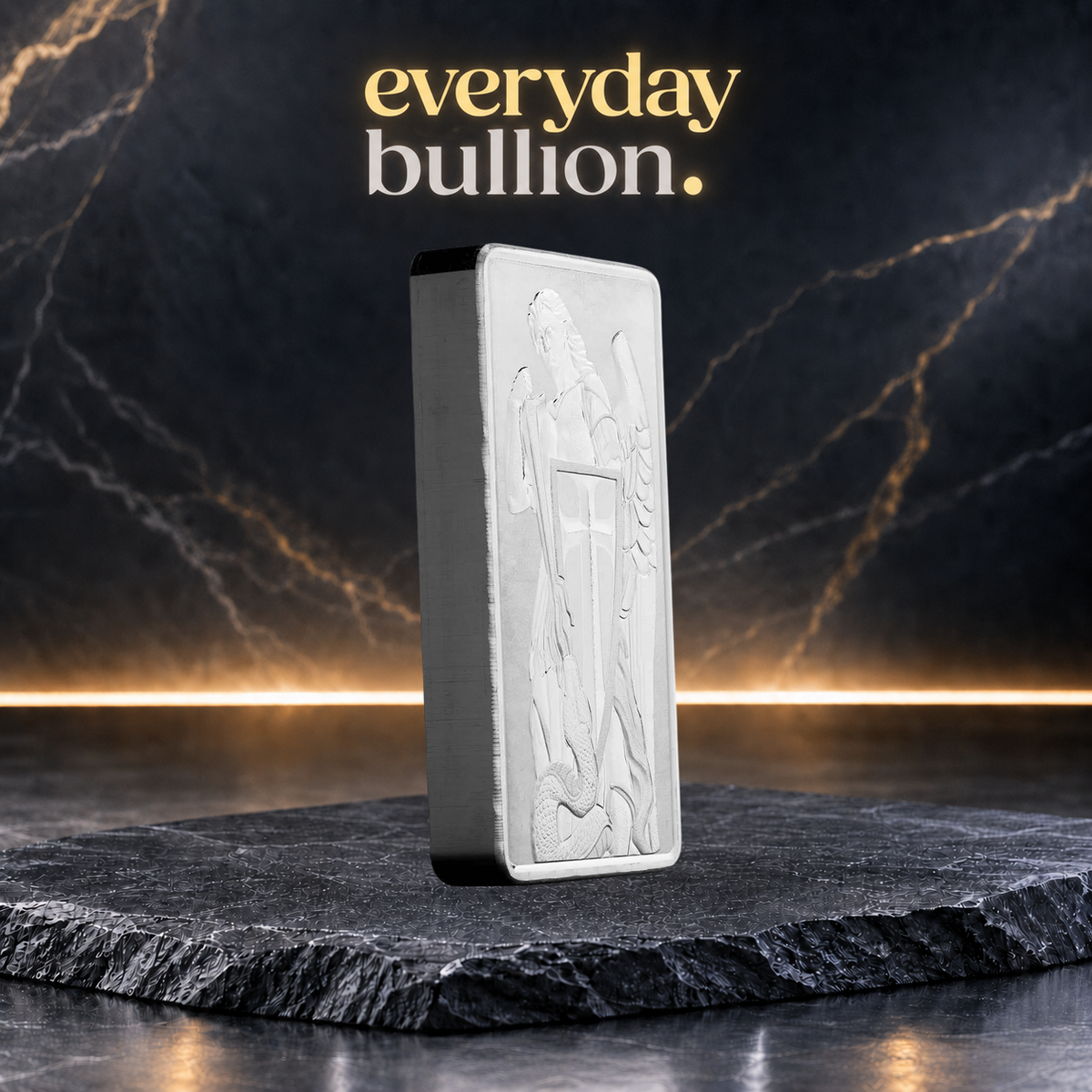 Archangel Michael 10oz .999 Fine Silver Bullion Bar – Scottsdale Mint