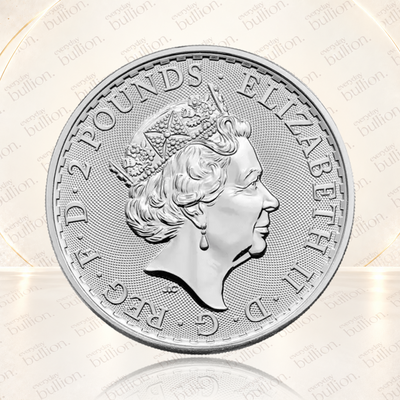 2023 Britannia Queen Elizabeth II 1oz .999 Fine Silver Bullion Coin in Capsule – United Kingdom – The Royal Mint