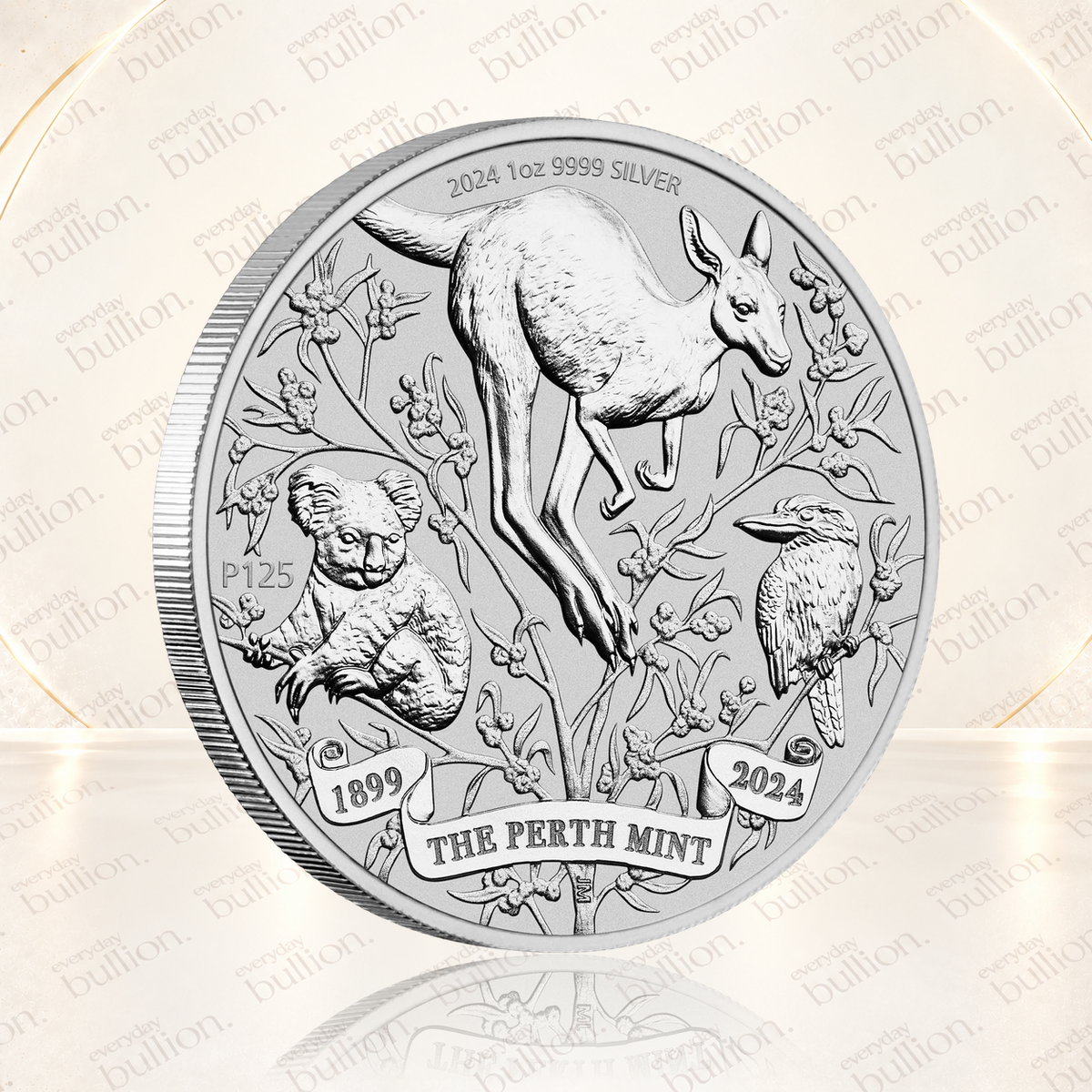 125th Anniversary of The Perth Mint 2024 1oz .9999 Silver Coin in Capsule - Australia - The Perth Mint