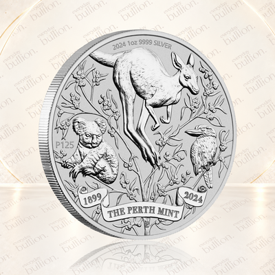 125th Anniversary of The Perth Mint 2024 1oz .9999 Silver Coin in Capsule - Australia - The Perth Mint