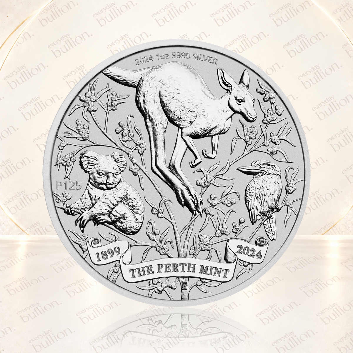 125th Anniversary of The Perth Mint 2024 1oz .9999 Silver Coin in Capsule - Australia - The Perth Mint