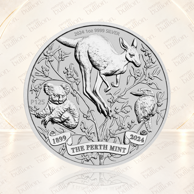 125th Anniversary of The Perth Mint 2024 1oz .9999 Silver Coin in Capsule - Australia - The Perth Mint