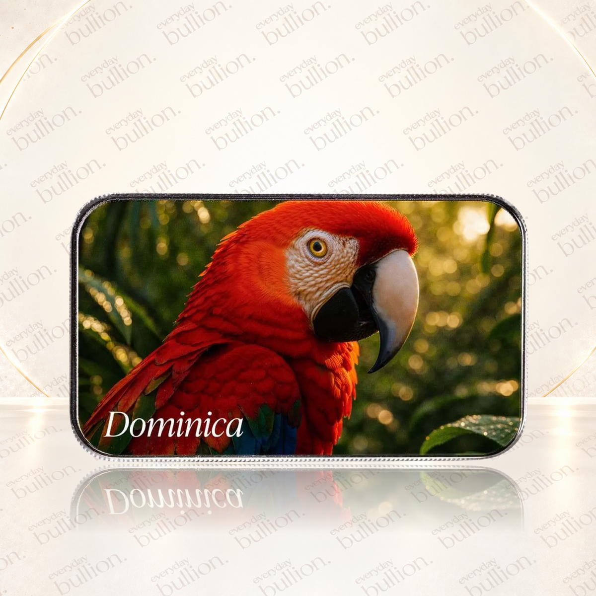2025 Dominica EC8 Scarlet Macaw 1oz Silver Colourised Coin Bar – Scottsdale Mint