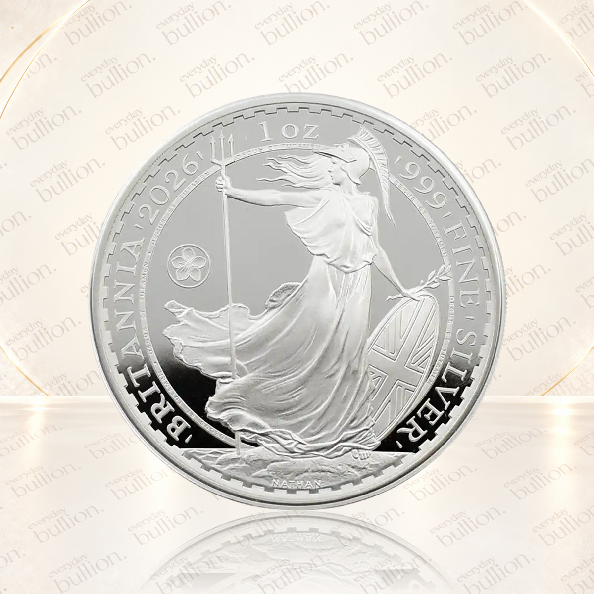 2026 Britannia Cherry Blossom Privy £2 1oz Silver Proof Coin – United Kingdom – The Royal Mint