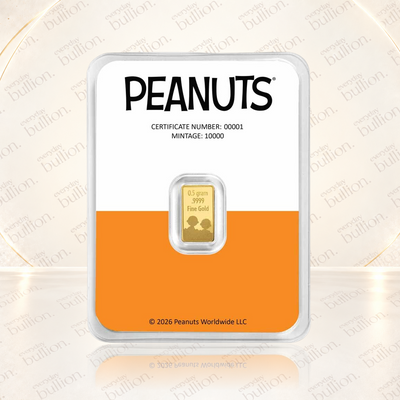 2026 Peanuts® It’s the Great Pumpkin 60th Anniversary 1/2g .9999 Gold Bar in TEP – United States – APMEX