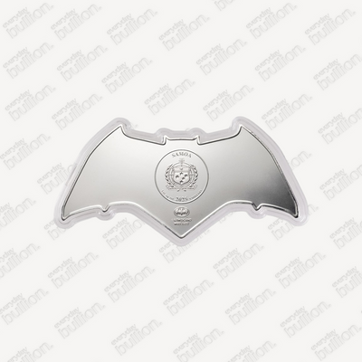 1 oz Batman Batarang Pure Silver BU Coin in Capsule Samoa