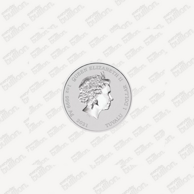 1 oz The Phantom Silver Colorized Bullion Coin in Card Tuvalu 2023