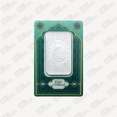 Eid Mubarak 1oz .9999 Fine Silver Bar in TEP – PAMP Suisse