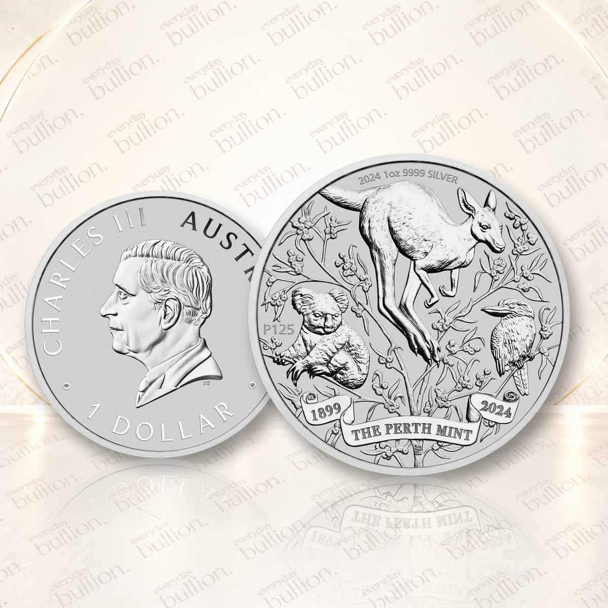 125th Anniversary of The Perth Mint 2024 1oz .9999 Silver Coin in Capsule - Australia - The Perth Mint
