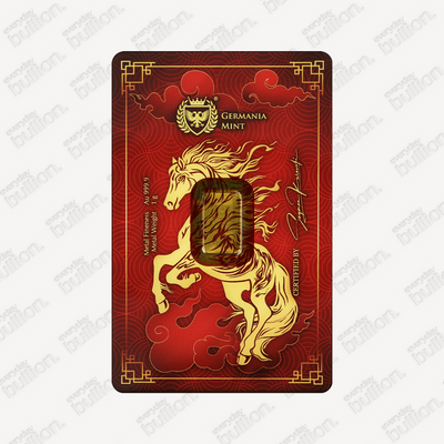 1g Gold Germania Mint - 2026 Year of the horse