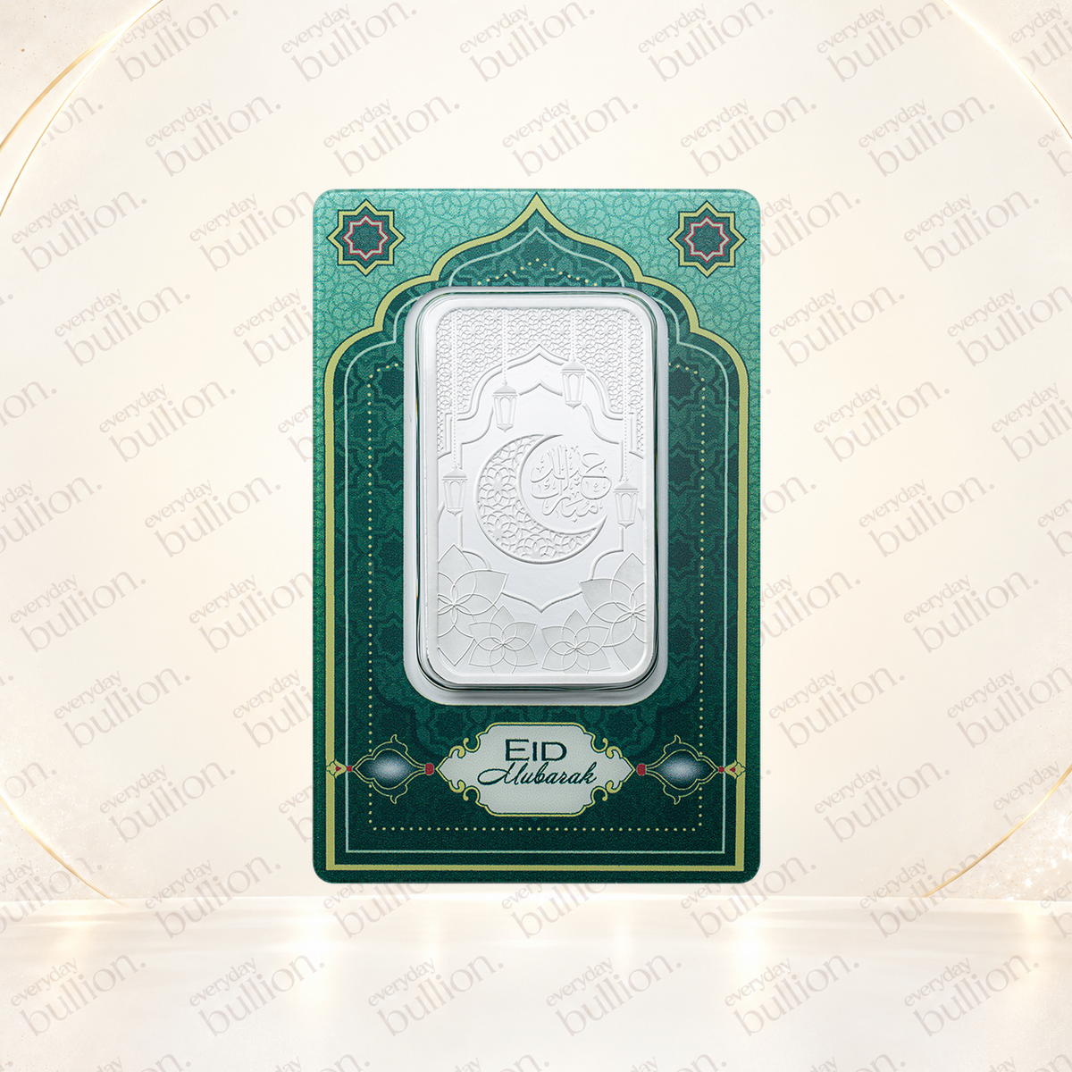 Eid Mubarak 1oz .9999 Fine Silver Bar in TEP – PAMP Suisse