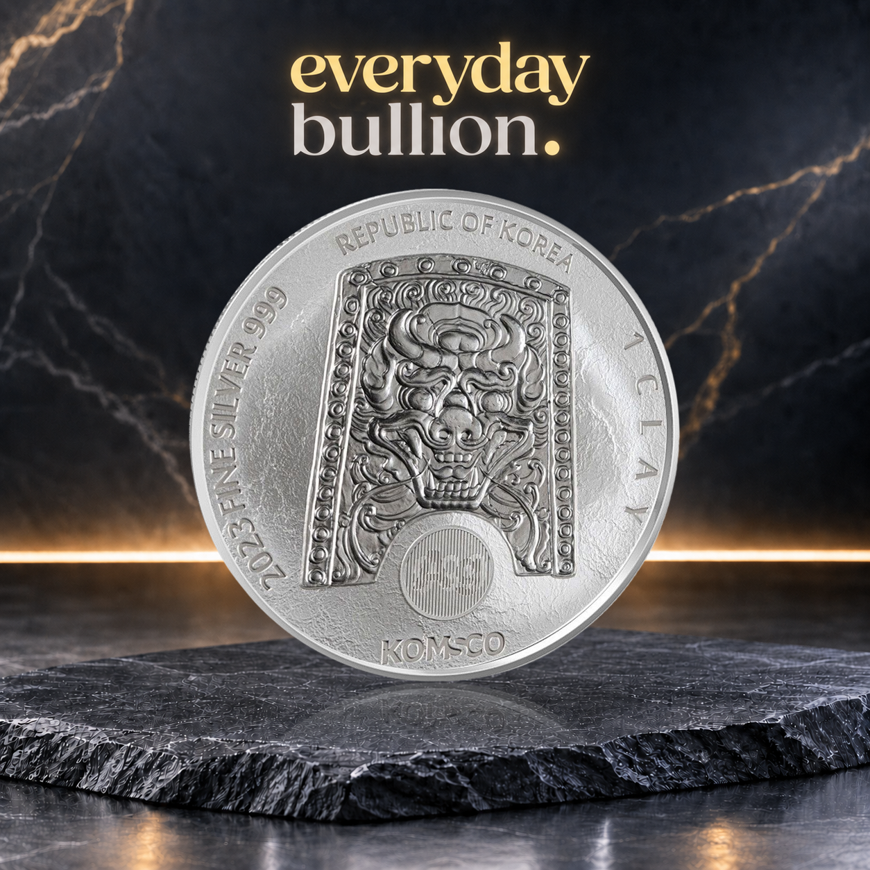 Chiwoo Cheonwang 2023 1 Clay 1oz .999 Fine Silver BU Medal – KOMSCO