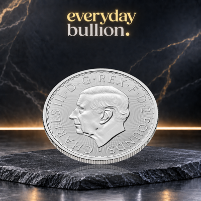 Britannia 2026 1oz .999 Fine Silver Bullion Coin in Coin Flip – The Royal Mint