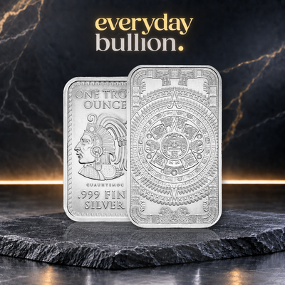Aztec Calendar 1oz .999 Fine Silver Bullion Bar – Golden State Mint